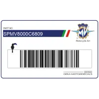 MV AGUSTA Adesivo Reparto Corse per carenatura SPMV8000C6809