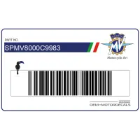 MV AGUSTA Adesivo carena, lato sinistro MV Agusta SPMV8000C9983
