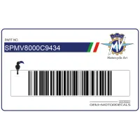 MV AGUSTA Turismo Veloce 800 side cover graphic, left side SPMV8000C9434