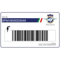 MV AGUSTA Pegatina para depósito de combustible Turismo Veloce, lado derecho SPMV8000D0049