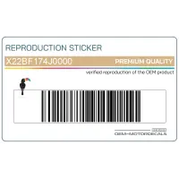 YAMAHA Autocollant de réservoir, côté gauche X22BF174J0000