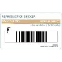KAWASAKI Linkerkant kuip buitenzijde sticker X560774390