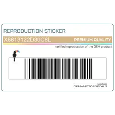 Emblemat na ramę RGV250, prawa strona Emblemat na ramę RGV250, prawa strona