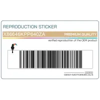 HONDA Striscia superiore carena anteriore X86646KPP640ZA