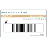 KAWASAKI Autocollant de panneau latéral X560540911
