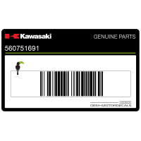 KAWASAKI Lower cowl pattern, left side 56075-1691