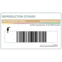 YAMAHA Seitenverkleidung Aufkleber, Linke Seite X4VD283911000