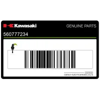 KAWASAKI Prawa strona owiewki - naklejka 56077-7234