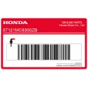 Honda FT500 brandstof tank embleem, rechterkant