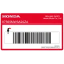 Fuel tank caution label