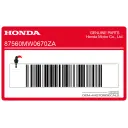Drive side caution label