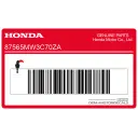 Frame caution label