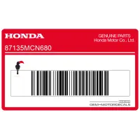HONDA Caution label, right side 87135-MCN-680