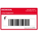 Fuel tank Honda emblem, right side