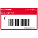 Fuel tank HONDA wing emblem, right side