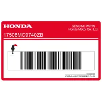 HONDA Fuel tank Honda logo stripe decal, right side 17508-MC9-740ZB