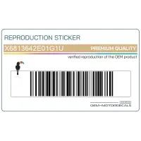 SUZUKI Autocollant de carénage RGV250, côté droit X6813642E01G1U
