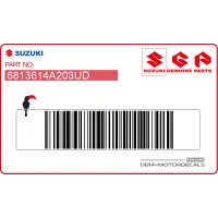 SUZUKI Adesivo parafango posteriore DR650, lato destro 68136-14A20-3UD