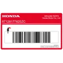Side cover stripe decal, right side
