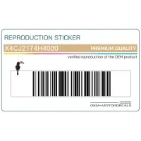 YAMAHA Seitenverkleidung Aufkleber, Rechte Seite X4CJ2174H4000