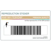 SUZUKI Juego de pegatinas para panel lateral , lado izquierdo X6819017E80D6F