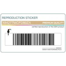 Zijpaneel sticker, rechterkant Zijpaneel sticker, rechterkant