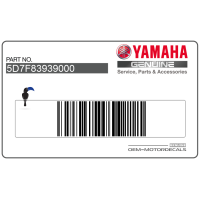 YAMAHA Adesivo carenatura lato sinistro 5D7-F8393-90-00