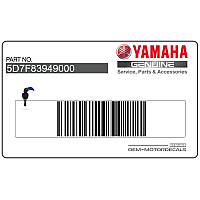YAMAHA Adesivo carenatura, lato destro 5D7-F8394-90-00