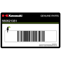 KAWASAKI Upper cowling pattern, left side 56062-1351
