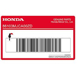 Belly pan decal, left side