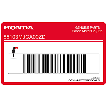 Belly pan decal, left side