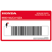 HONDA Autocollant de carénage supérieur CBR600RR, côté droit 86831-MJC-A10ZA