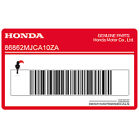 HONDA Autocollant de carénage inférieur, côté gauche 86862-MJC-A10ZA