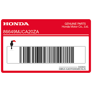 Pegatina para carenado frontal, lado izquierdo