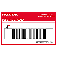 HONDA Adesivo logo CBR carenatura laterale, lato destro 86861-MJC-A00ZA