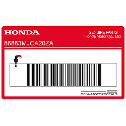Belly pan decal, right side