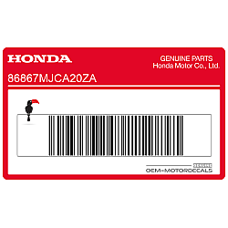 Frame cowling decal