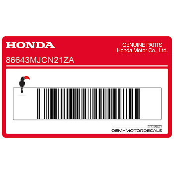 Front cowling decal, right side