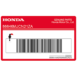 Adesivo pannello laterale, lato sinistro