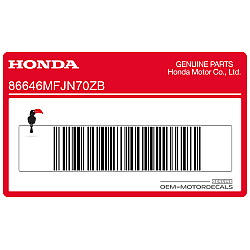 Adesivo pannello laterale, lato sinistro