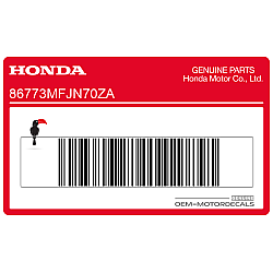 Adesivo posteriore coda carena, lato destro