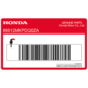 Voorspatbord sticker, linkerkant