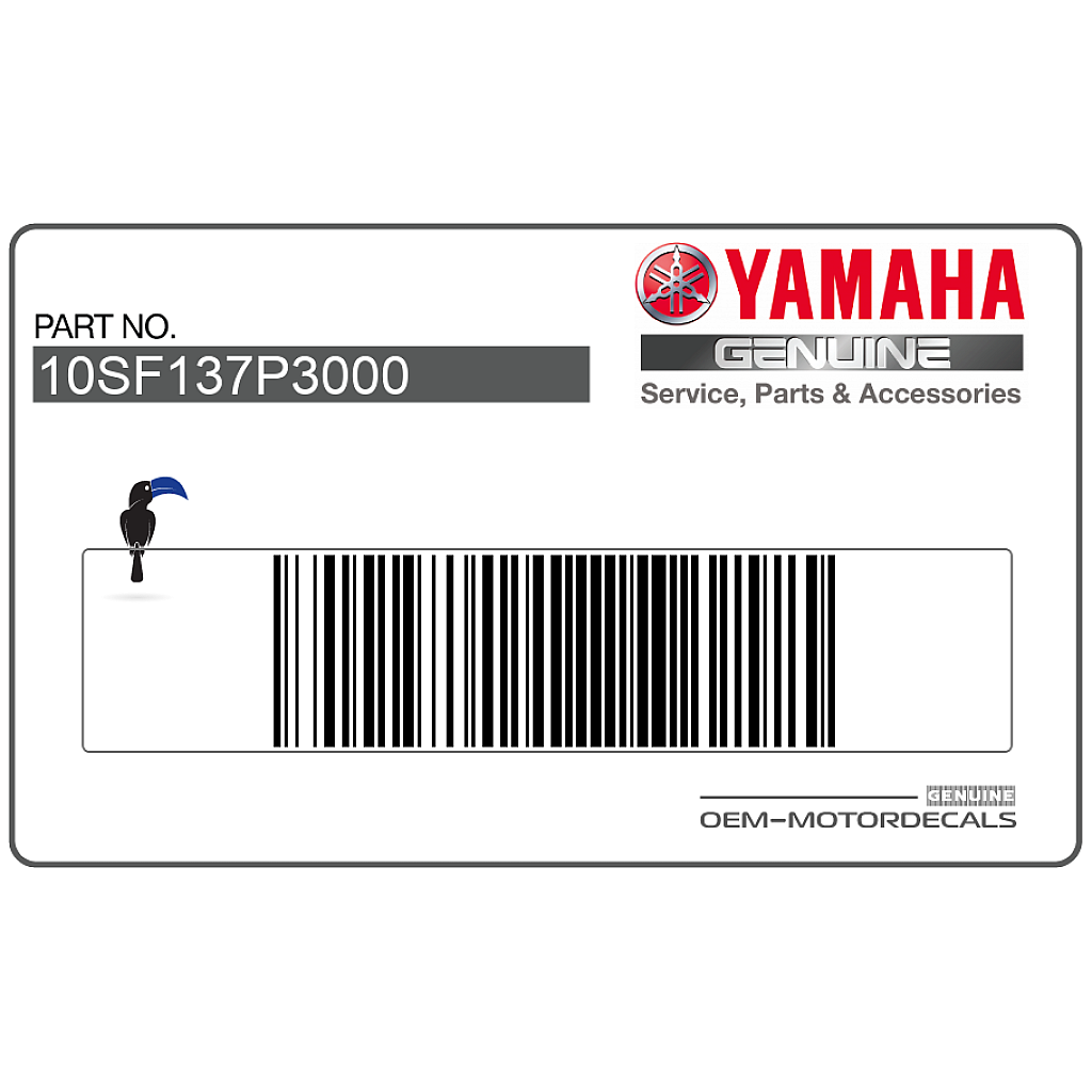 Yamaha XT660X Adesivo Carenatura Lato Destro OEM 10SF137P3000