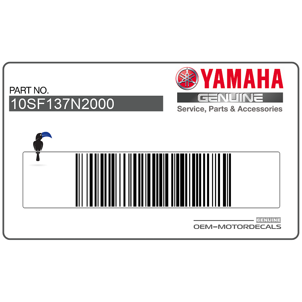 Yamaha XT660X Pegatina Carenado Lateral Izquierdo OEM 10SF137N2000