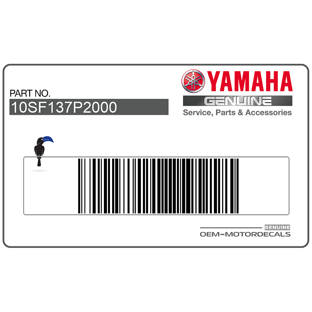 Yamaha XT660X Pegatina depósito XT660X Lado derecho OEM 10SF137P2000