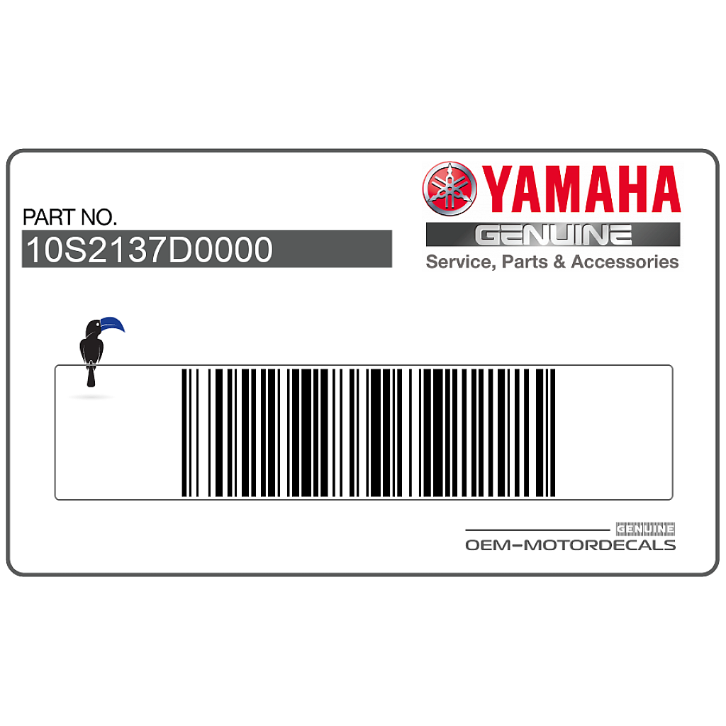 Autocollant flanc carénage Yamaha XT660X côté droit OEM 10S2137D0000