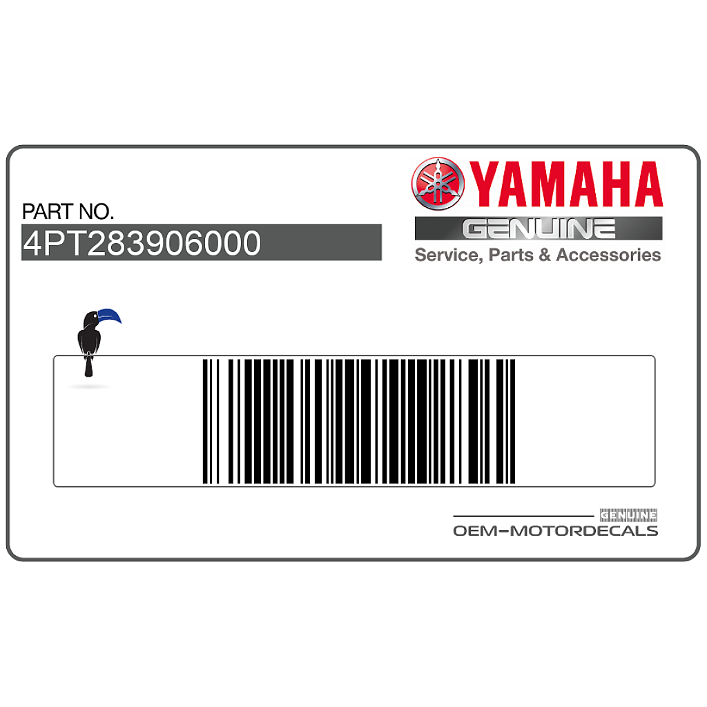 Yamaha XT600E Vordere Verkleidung Aufklebersatz OEM 4PT283906000