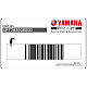 Yamaha XT600E Vordere Verkleidung Aufklebersatz OEM 4PT283906000