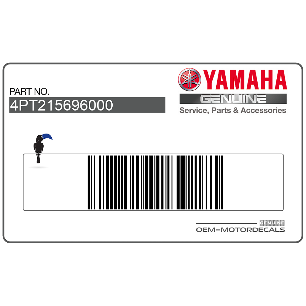 Adesivo parafango anteriore Yamaha XT600E OEM 4PT215696000