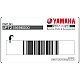 Adesivo parafango anteriore Yamaha XT600E OEM 4PT215696000